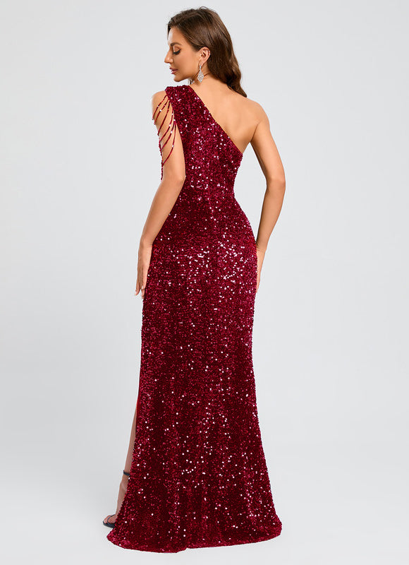 Robe Fourreau De Gala Scintillante - gallery 8