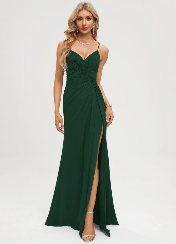 Robe Fourreau Émeraude Fluide - gallery 7