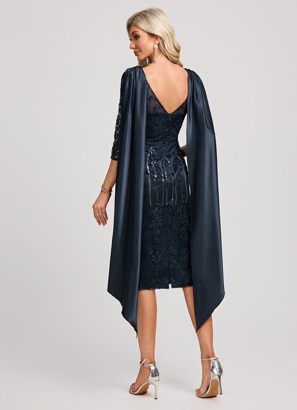 Robe Fourreau Col Benitier - gallery 5