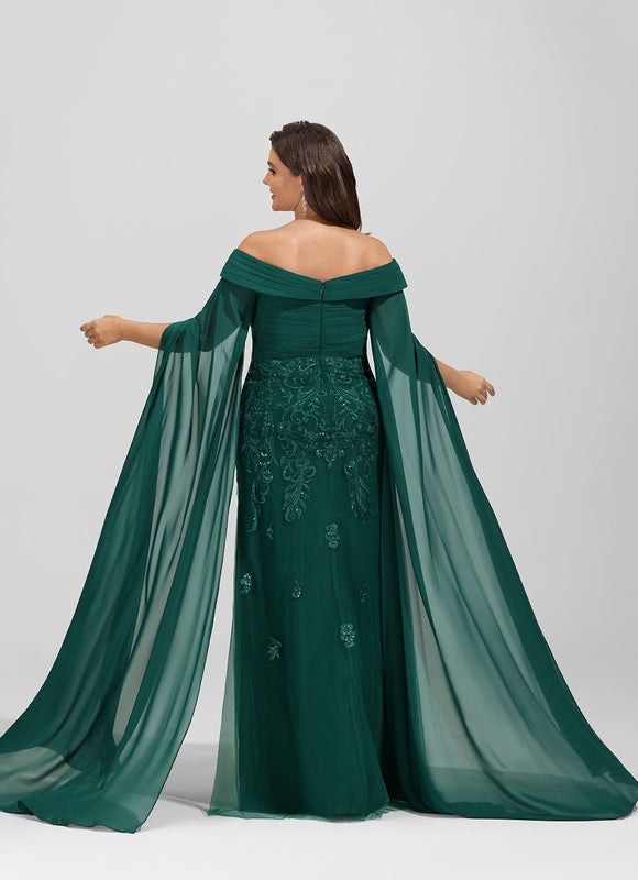 Robe Fourreau Émeraude Couture - gallery 9