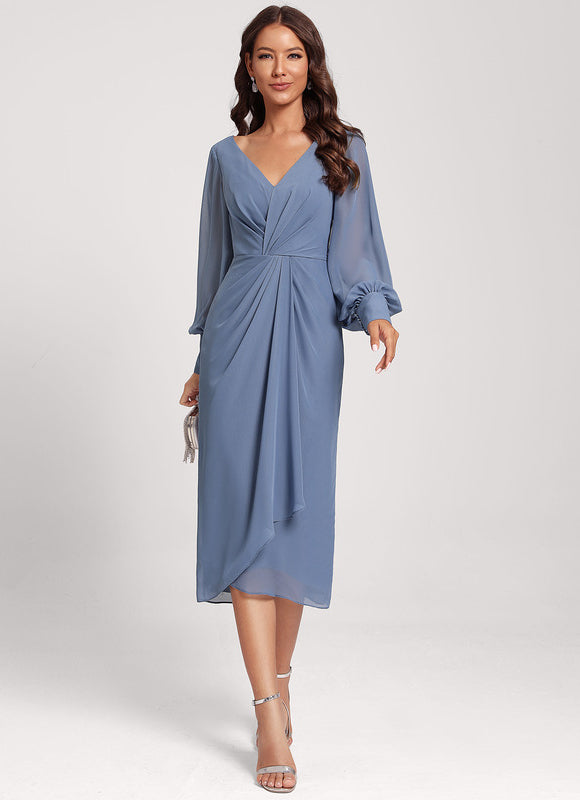 Robe Fourreau Fluide Framboise - gallery 4