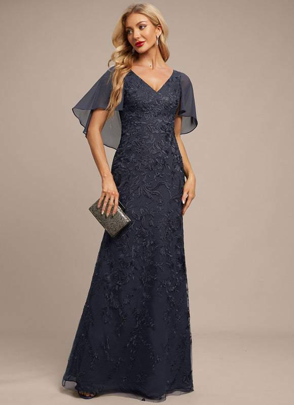 Robe Fourreau Florale Marine - gallery 3