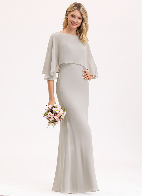 Robe Fourreau Mousseline Élégante - gallery 2