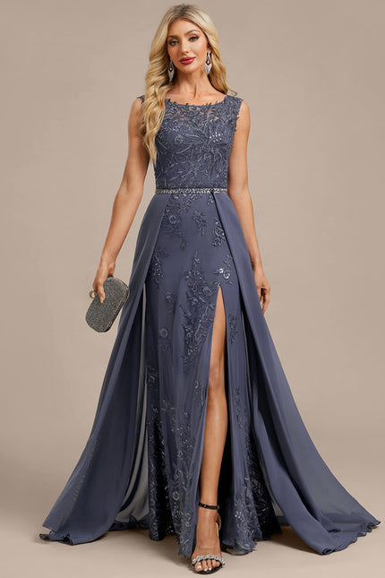 Robe Fourreau Longue Élégante Brodée