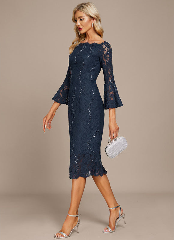 Robe Fourreau Dentelle Chic - gallery 4