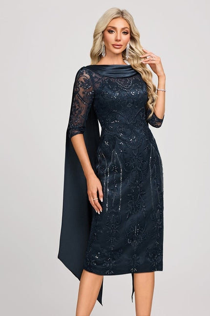 Robe Fourreau Col Benitier - gallery 4