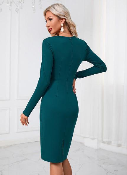 Robe Fourreau Zippée Dos