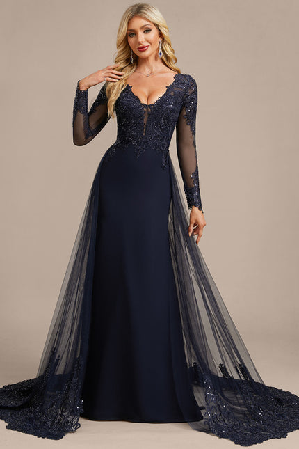 Robe Fourreau Navy - gallery 3