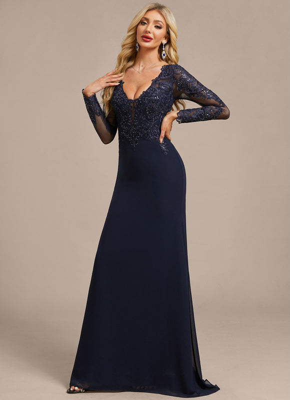 Robe Fourreau Navy - gallery 8