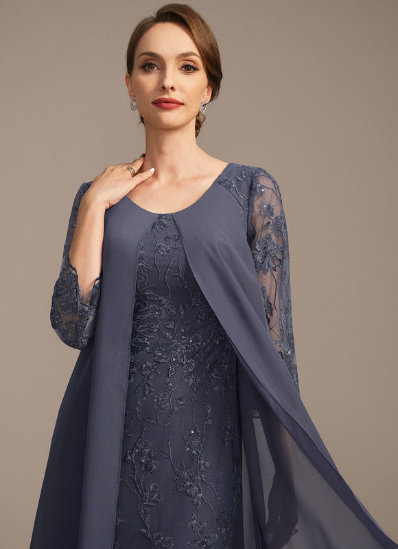 Robe Fourreau Mousseline Brodée - gallery 1