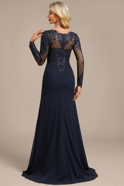 Robe Fourreau Navy - gallery 9