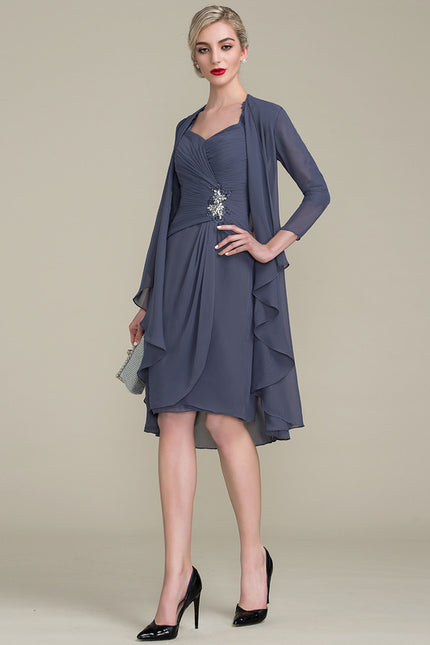 Robe Fourreau Élégance Chiffon - gallery 1