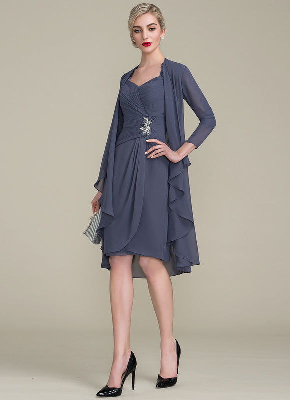 Robe Fourreau Élégance Chiffon - gallery 1