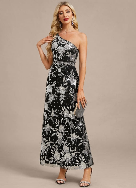 Robe Fourreau Asymétrique Florale