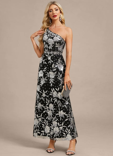 Robe Fourreau Asymétrique Florale