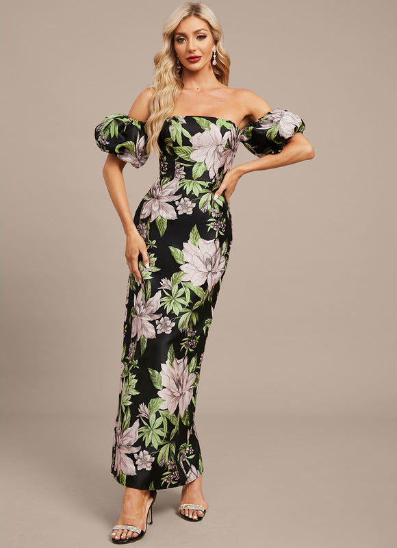 Robe Fourreau Florale Ajustée - gallery 4