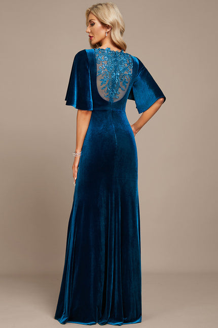 Robe Fourreau Velours Élégante - gallery 6