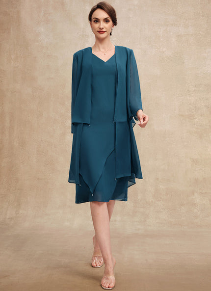 Robe Fourreau Chiffon Émeraude