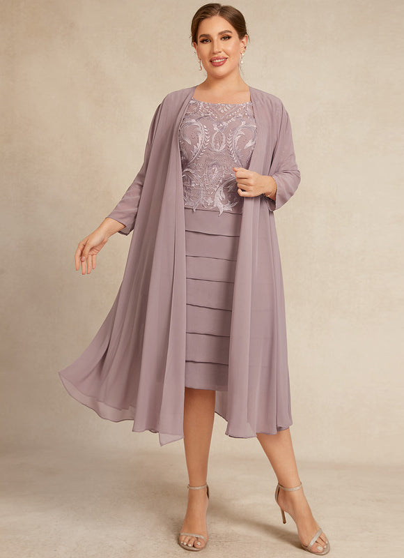 Robe Fourreau Lilas Élégante - gallery 8