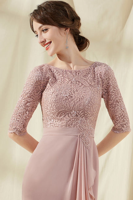Robe Fourreau Rose Raffinée - gallery 4