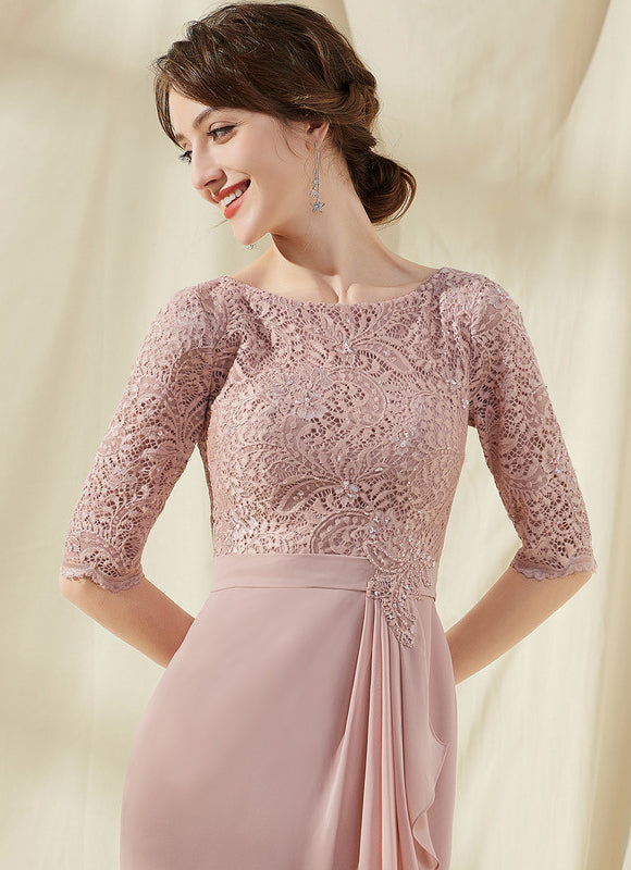 Robe Fourreau Rose Raffinée - gallery 4