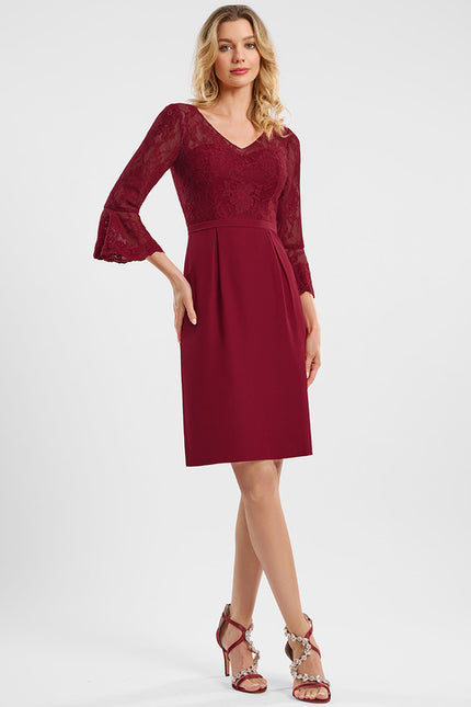 Robe Fourreau Manche 3/4 - gallery 1