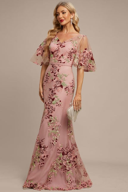 Robe Fourreau Florale Délicate - gallery 5