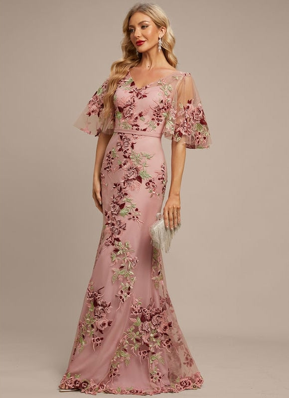 Robe Fourreau Florale Délicate - gallery 5