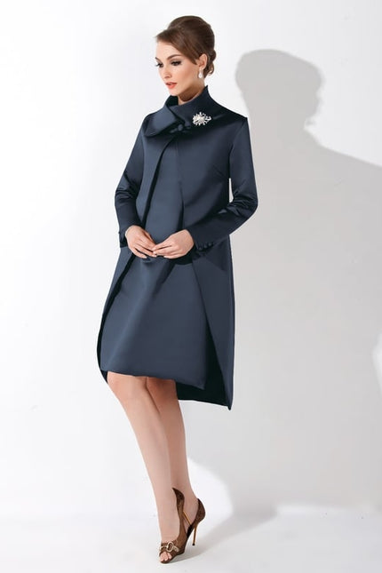 Robe Fourreau Bleu Nuit Chic - gallery 3