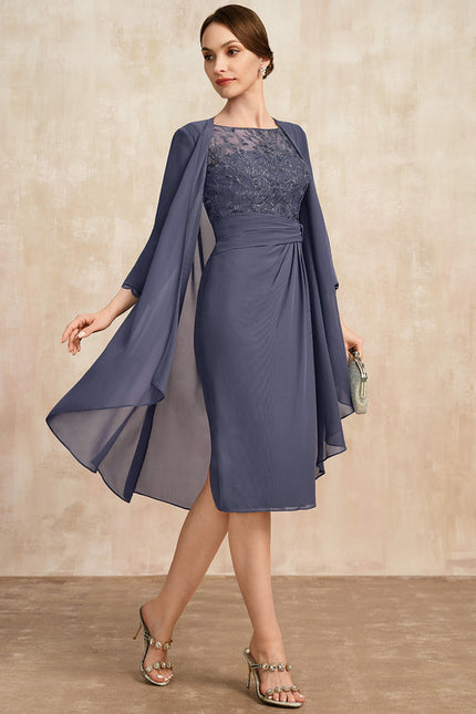 Robe Fourreau Mère Mariée Chic - gallery 6