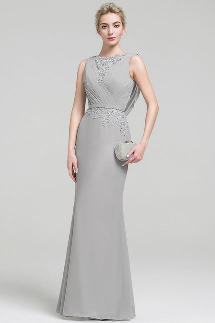 Robe Fourreau Silhouette Grise Élégante - gallery 3