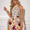 Robe Fourreau Brodée Florale Courte