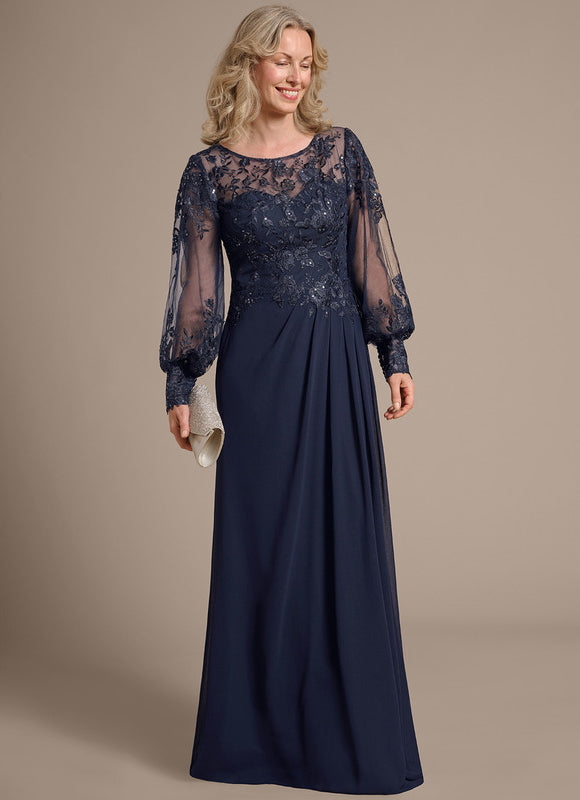 Robe Fourreau Longue Fluide - gallery 4