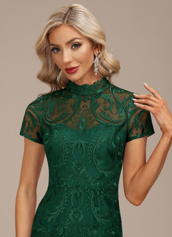 Robe Fourreau Émeraude Enchantée - gallery 6