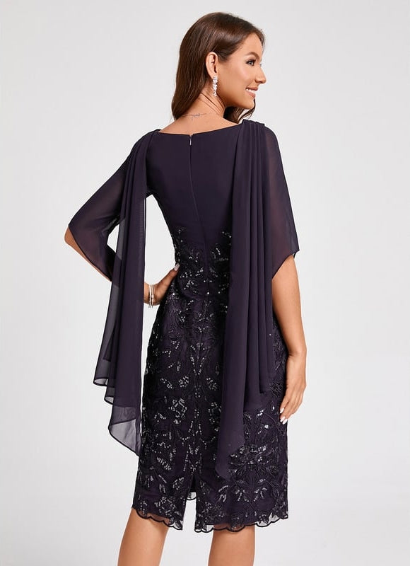 Robe Fourreau Étoile Noire - gallery 2