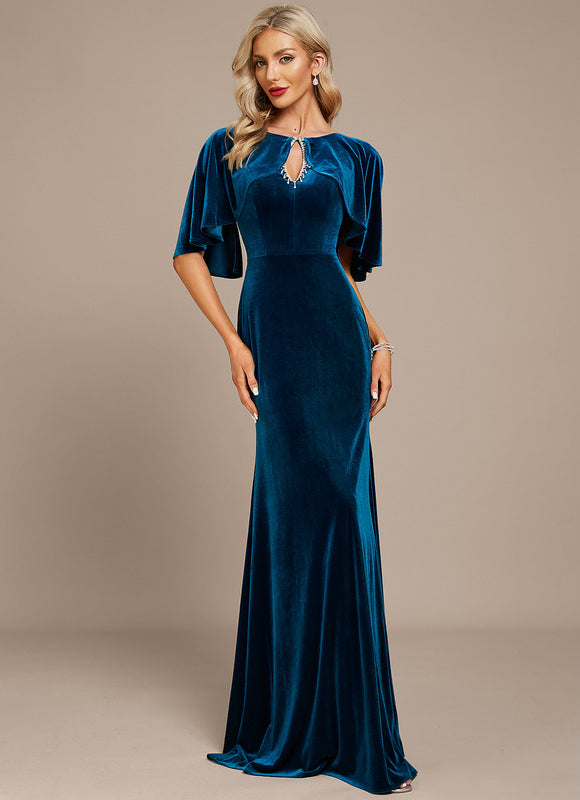 Robe Fourreau Velours Élégante - gallery 2