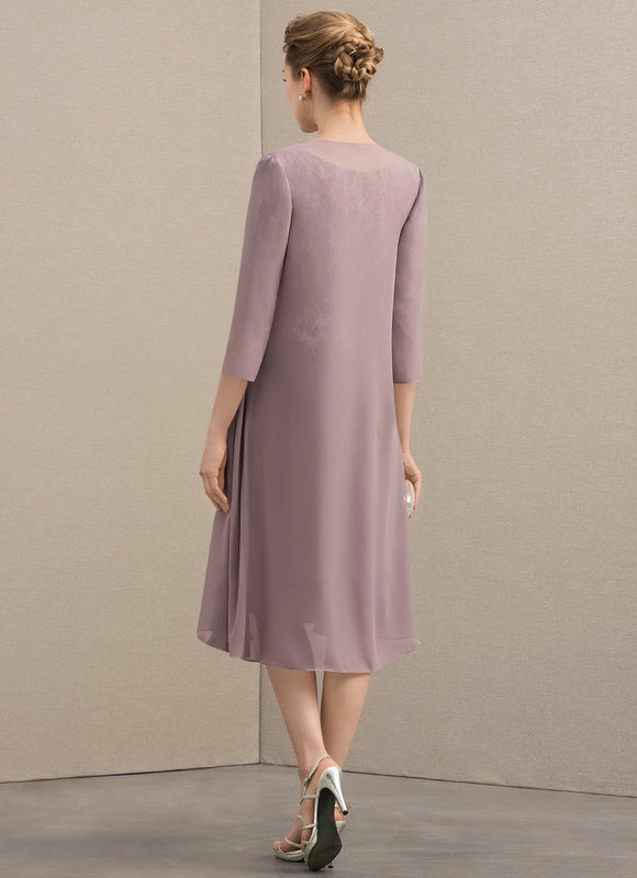 Robe Fourreau Lilas Élégante - gallery 7