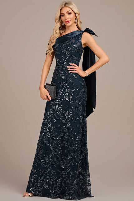 Robe Fourreau Satinée Ornée - gallery 3