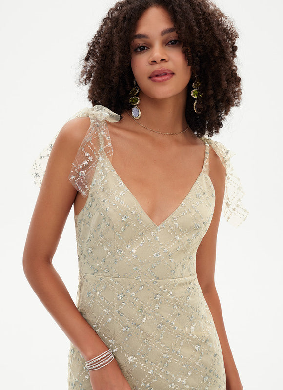 Robe Fourreau Scintillante Ajustée - gallery 7