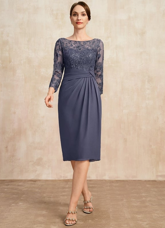 Robe Fourreau Mère Mariée Chic - gallery 1