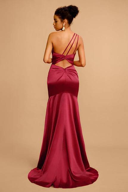 Robe Fourreau Satin Sélénite - gallery 2