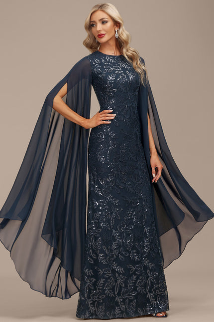 Robe Fourreau Éclat Marine - gallery 4