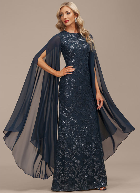 Robe Fourreau Éclat Marine - gallery 4