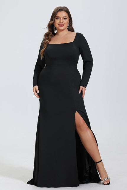 Robe Fourreau Noire Sophistiquée - gallery 5