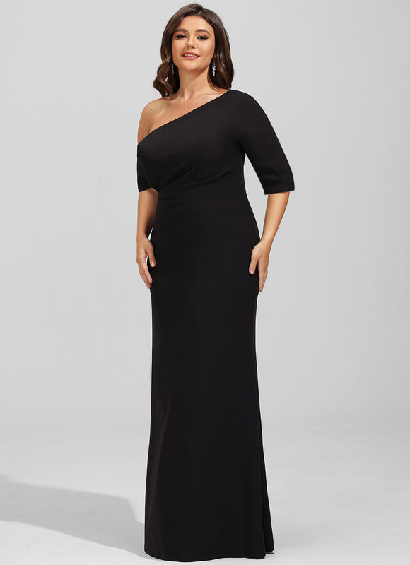 Robe Fourreau Silhouette Asymétrique Chic - gallery 7