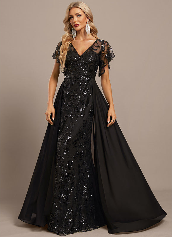 Robe Fourreau De Soirée Noire - gallery 3