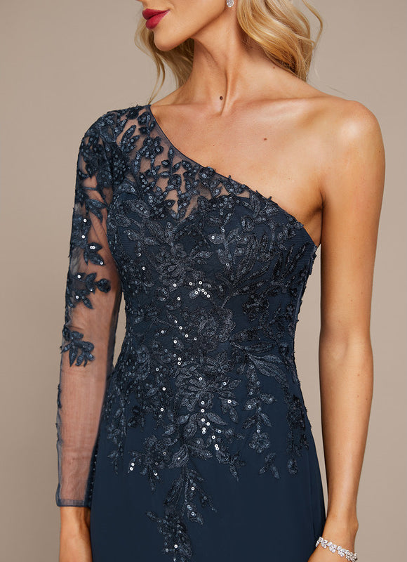 Robe Fourreau Luxe Asymétrique - gallery 5