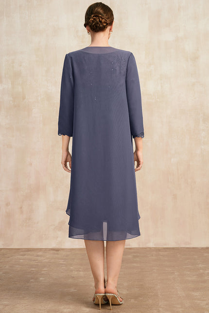 Robe Fourreau Mère Mariée Chic - gallery 5