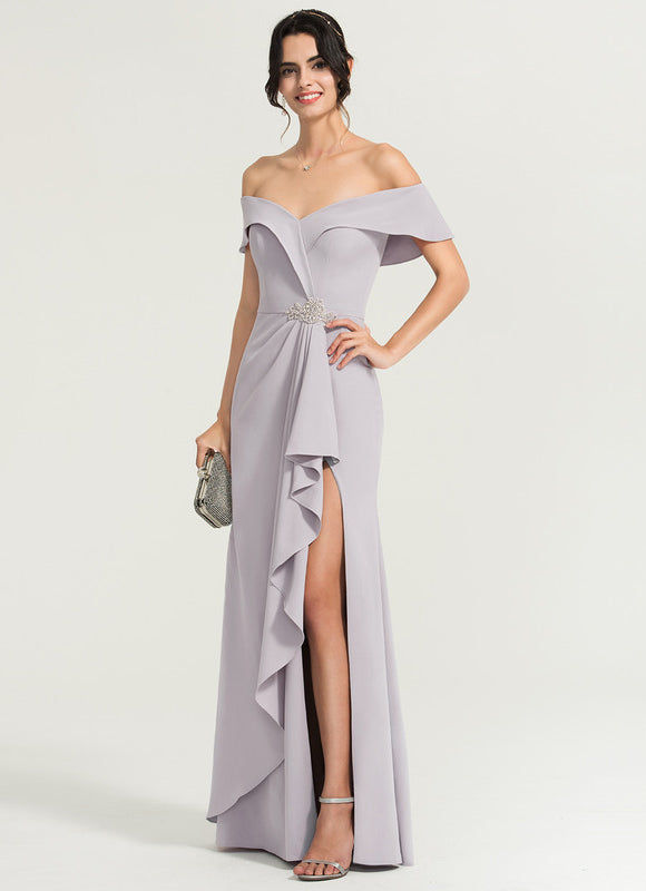 Robe Fourreau Lilas Raffiné - gallery 2