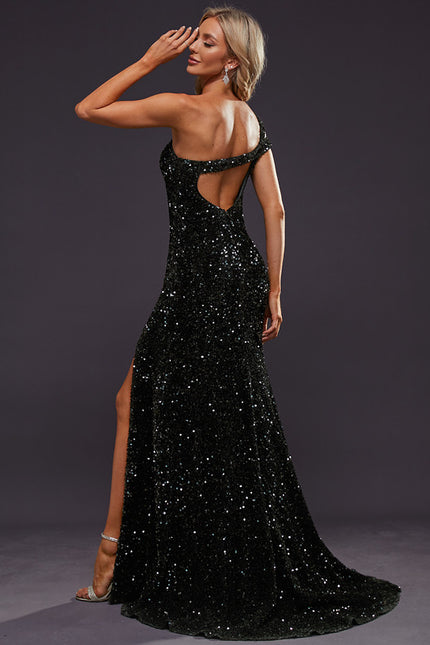 Robe Fourreau De Gala Scintillante - gallery 2